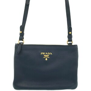Prada Vitello Phenix leather crossbody bag Blue